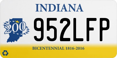 IN license plate 952LFP