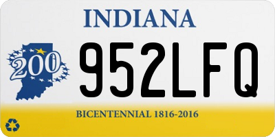 IN license plate 952LFQ