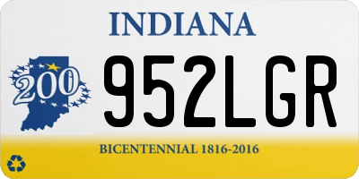 IN license plate 952LGR