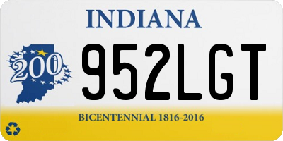 IN license plate 952LGT
