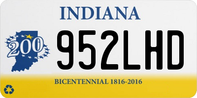IN license plate 952LHD