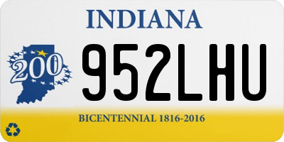 IN license plate 952LHU