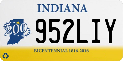 IN license plate 952LIY