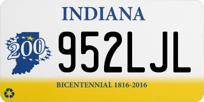 IN license plate 952LJL