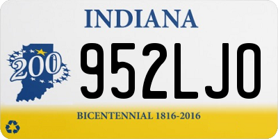 IN license plate 952LJO