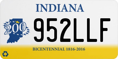 IN license plate 952LLF
