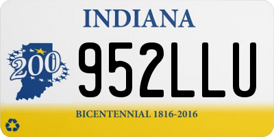 IN license plate 952LLU
