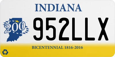 IN license plate 952LLX