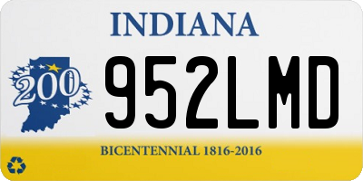 IN license plate 952LMD