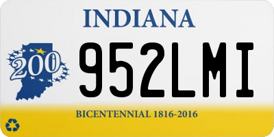 IN license plate 952LMI