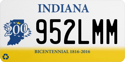 IN license plate 952LMM