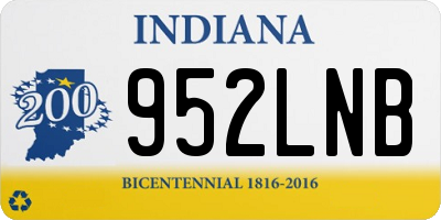 IN license plate 952LNB