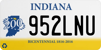 IN license plate 952LNU