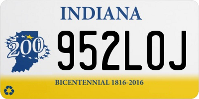 IN license plate 952LOJ