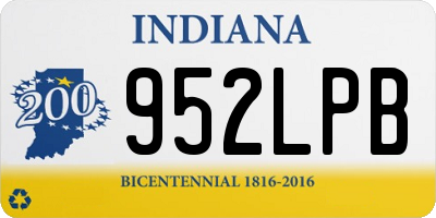 IN license plate 952LPB