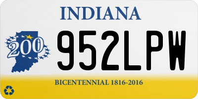 IN license plate 952LPW