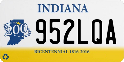 IN license plate 952LQA