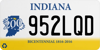 IN license plate 952LQD