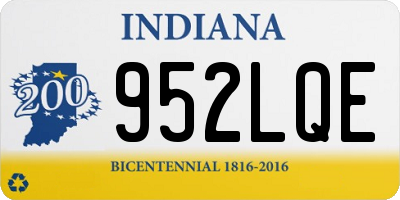 IN license plate 952LQE