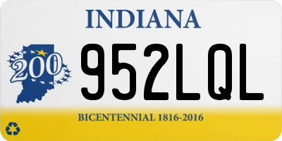IN license plate 952LQL
