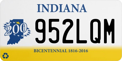 IN license plate 952LQM