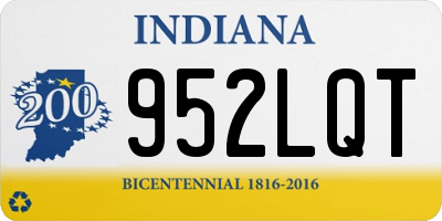 IN license plate 952LQT