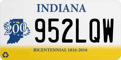 IN license plate 952LQW