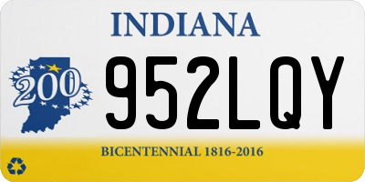 IN license plate 952LQY