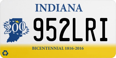 IN license plate 952LRI