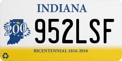 IN license plate 952LSF
