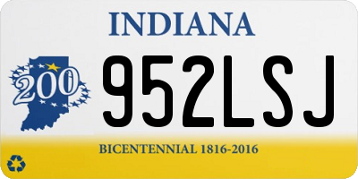IN license plate 952LSJ