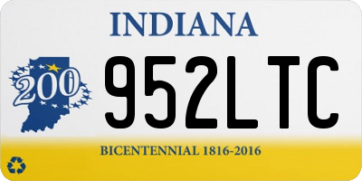 IN license plate 952LTC