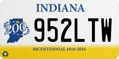 IN license plate 952LTW