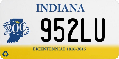IN license plate 952LU