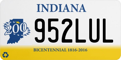 IN license plate 952LUL