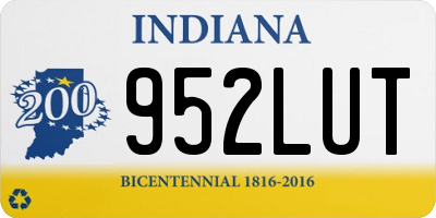 IN license plate 952LUT