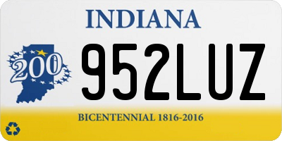IN license plate 952LUZ