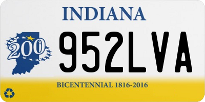 IN license plate 952LVA