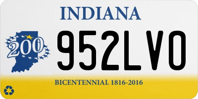 IN license plate 952LVO