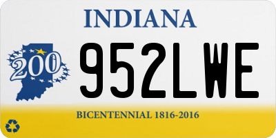 IN license plate 952LWE
