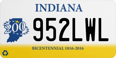 IN license plate 952LWL
