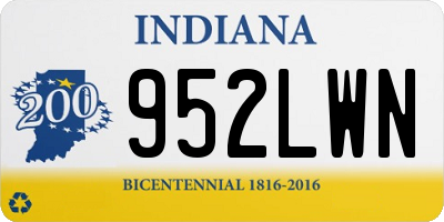 IN license plate 952LWN
