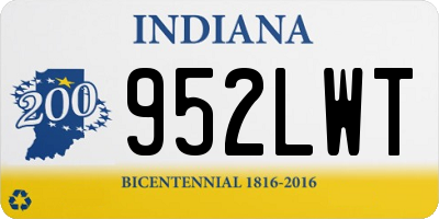 IN license plate 952LWT