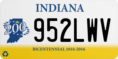 IN license plate 952LWV