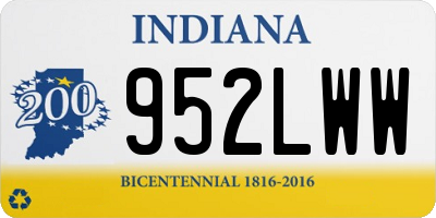 IN license plate 952LWW