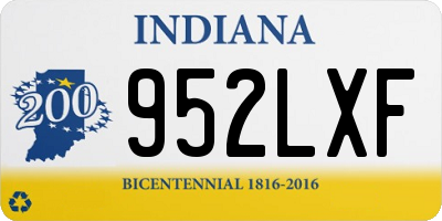 IN license plate 952LXF