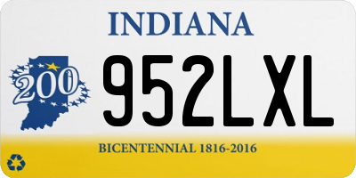 IN license plate 952LXL
