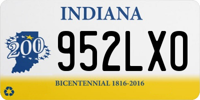 IN license plate 952LXO