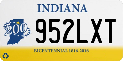 IN license plate 952LXT