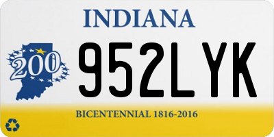 IN license plate 952LYK